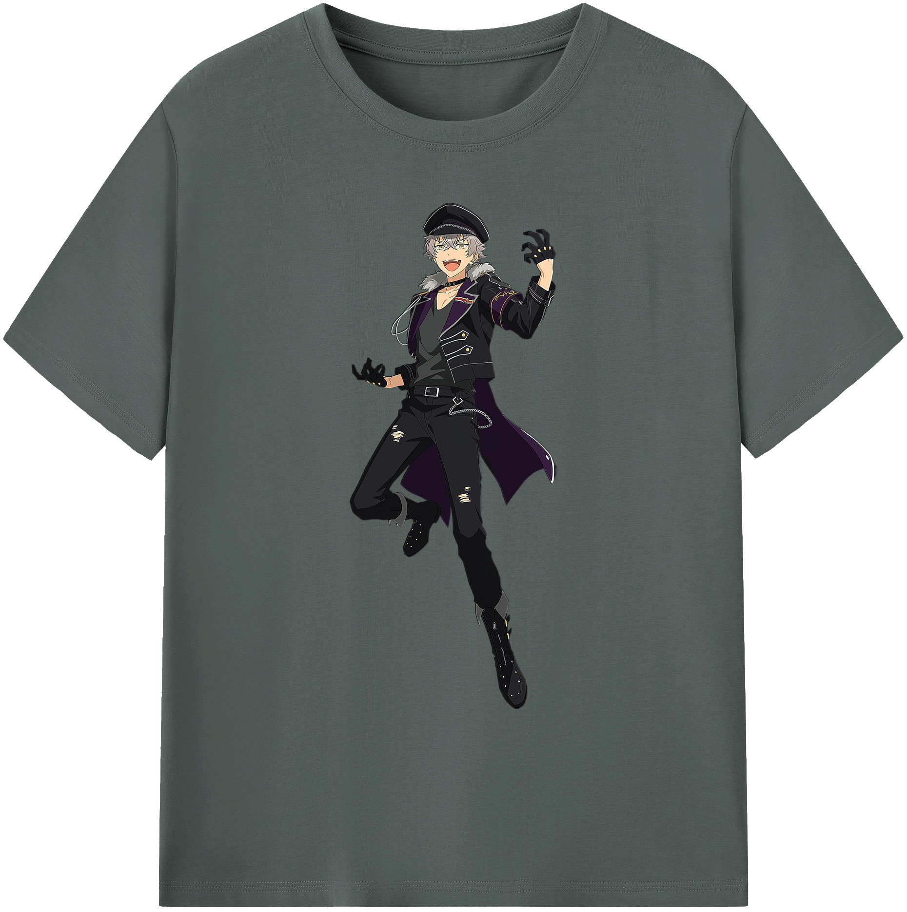 （画像用） あんさんぶるスターズ! Ensemble Stars 綿100％ メンズ半袖Tシャツ｜肌触りやわらか＆通気性
